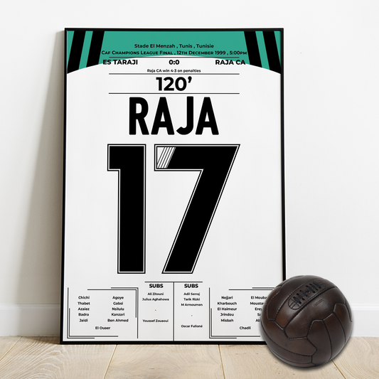 Aboub's Ice-Cold Penalty Seals Raja's Glory in the 1999 CAF Champions League Final!