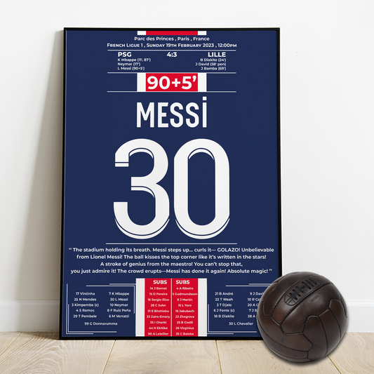 Messi's double for PSG vs Lille - French league 2023