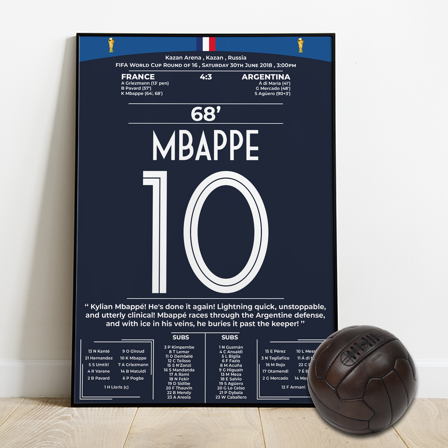 Mbappe's double for France vs Argentina - World cup 2018