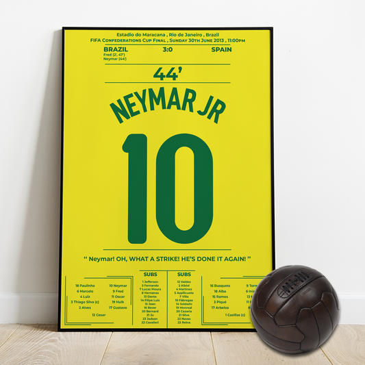 Neymar's goal for Brazil vs Spain - Confederations cup 2013