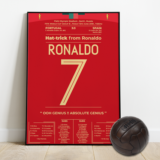 Ronaldo's Hat-trick For Portugal Vs SPAIN in the Russia World Cup 2018