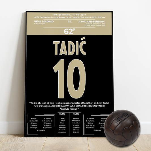 Tadic's for AJAX AMSTERDAM vs Real Madrid - UCL 2019