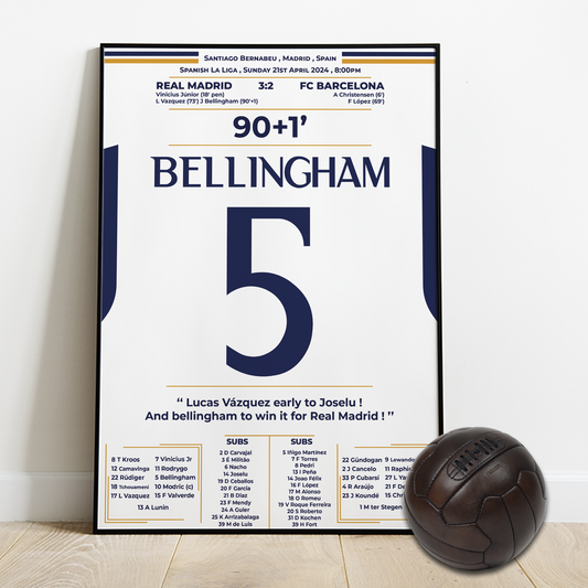 Bellingham's Brilliance: Real Madrid's Hero in 2024 El Clásico Victory