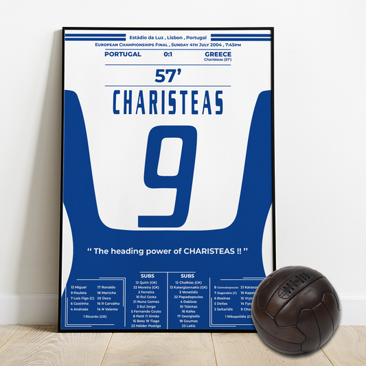 CHARISTEAS Goal for GREECE vs PORTUGAL - EURO final 2004