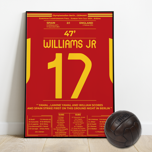 Williams JR - Man of the match - Spain vs England EURO final 2024