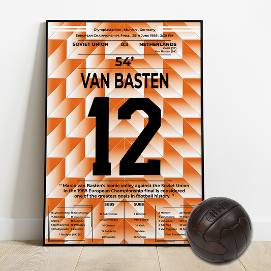 VAN BASTEN's Goal for Netherlands vs SOVIET UNION - EURO final 1988