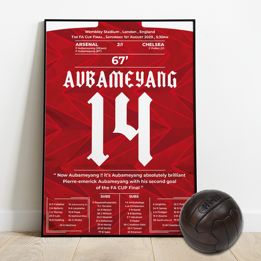 Aubameyang's Double Secures Arsenal's Record 14th FA Cup Victory Over Chelsea in 2021