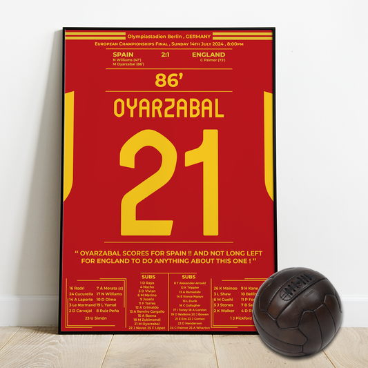 OYARZABAL winning goal against England in the EURO-Germany 2024
